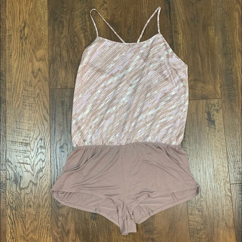 Victoria’s Secret Tan/Pink Romper